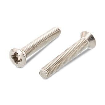 Гвинт, головка напівпотайна M6x75 шліц хрестоподібний (PZ), цинк